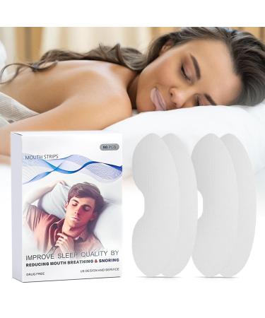 90 pieces of mouth tape for sleeeping mouthpasters snar paving anti -snoring for sleeping and breathing better helps to reduce snoring white