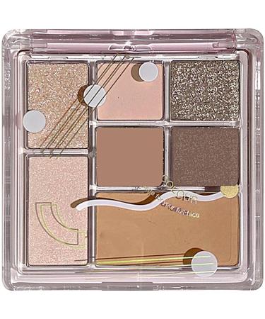 Colorful Eyeshadow Palette - 7 Colors Shimmer Waterproof Eyeshadow - Professional Vibrant Colors Shades Cosmetics Compact Waterproof Glitter Makeup Palette for Blendable Bright Makeup Littryee Raw Coconut Latte No. 16 - Buy Online on GoSupps.com