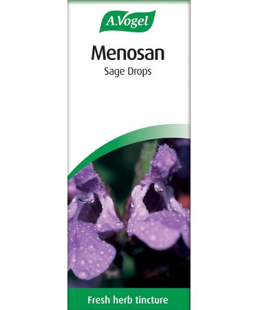 A.Vogel Menosan Sage Drops 100ml | Organic Fresh Sage Extract | Herbal Vegan Supplement - Buy Online on GoSupps.com
