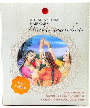  INDIAN NATURAL HAIR CARE Ayurvedic Herbs - Natural Hair Treatment and Shampoo 200g - Powder - Buy Online on GoSupps.com