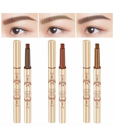 Brow Chow Warm Eyebrow Pen | Microblading Pencil with Micro Fork Tip | Natural Looking Brows | Glow in The Dark Eyeliner - Buy Online on GoSupps.com