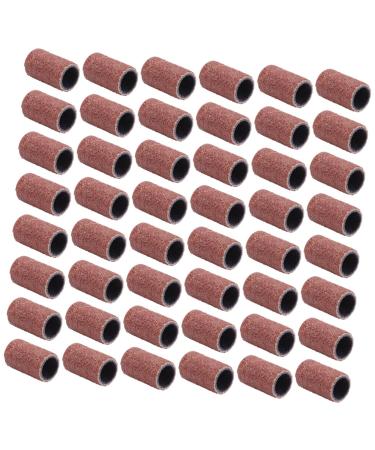 FOMIYES 100pcs Cylindrical Polishing Grinding Polisher Medium Sanding Band Ceramic Drill Bit Grit Woodcarving Sanding Grit Sanding Bands Manicure Sanding Bands Nail Grinding Head medium As Shown