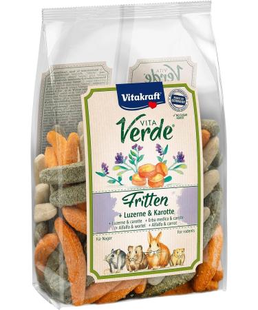 Vitakraft Vita Verde fries rodent snack with alfalfa and carrot no added sugar (1x 200g) 200 g (1 pack)