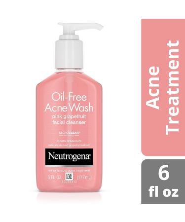Neutrogena Oil-Free Pink Grapefruit Acne Wash with 2% Salicylic Acid - Pack of 3 - Buy Online on GoSupps.com