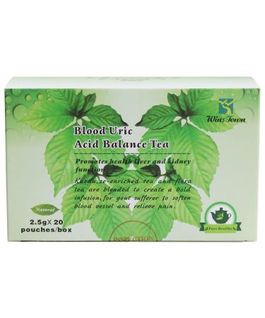 Wins Town Blood Uric Acid Balance Tea Promote Purine Metabolism Gout Tea 20 Teabags