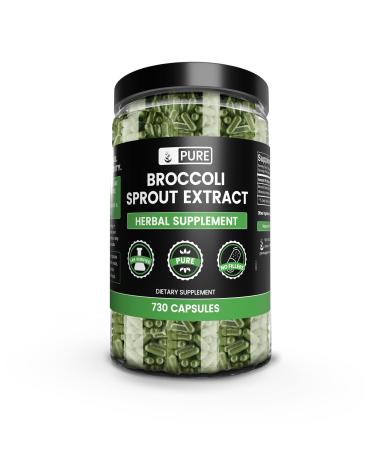 Pure Original Ingredients Broccoli Extract (730 Capsules) No Magnesium Or Rice Fillers Always Pure Lab Verified 730 Count (Pack of 1) - Buy Online on GoSupps.com
