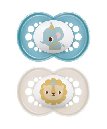 MAM Original Pacifier 6+ Months | Symmetrical Silicone (2 Pack) with Sterilization Box - Random Colors - Buy Online on GoSupps.com
