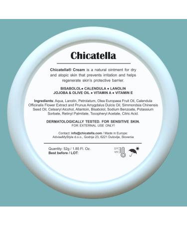 Chicatella Adult & Baby Eczema Ointment Cream - Extra Strength Anti-Itch Moisturizer for Dermatitis, Psoriasis, & Dry Skin - Buy Online on GoSupps.com