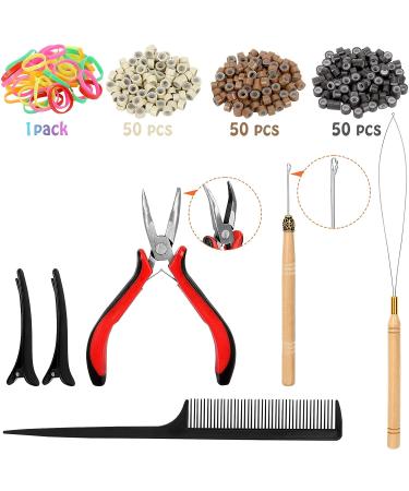48 Hair Tinsel Kit - 17 Colors, 4250 Strands - Hair Extensions with Tools for Girls and Women - Buy Online on GoSupps.com
