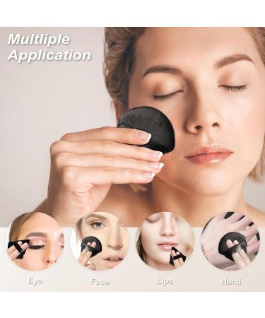Triangle Setting Makeup Powder Puffs - Reusable Face Powder Puff Sponges for Pressed Powder Wet Dry Make Up Tool for Loose Powder or Foundation (6 Black + 6 White) - Buy Online on GoSupps.com