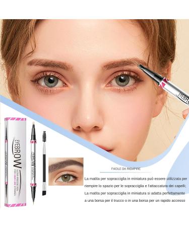  Ungtyb Brow Sculpting Pencil Waterproof Eyebrow Pen Long Lasting Smudge Proof 2 in 1 Natural Looking Eye Liner Ideal for Travel Shopping Business Trips 0.2 ml+1 ml - Buy Online on GoSupps.com