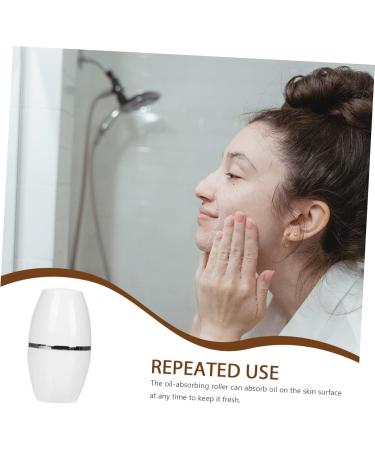 FOYTOKI 1pc Facial Oil Absorbing Ball Skincare Tool Cleaning Tool Facial Oil Control Tool Face Roller White 1 count (Pack of 1) - Buy Online on GoSupps.com