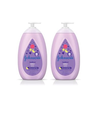 Johnson's Calming Bedtime Baby Lotion Hypoallergenic and Paraben Free Twin-Pack 2 x 27.1 fl. oz 27.1 Fl Oz (Pack of 2)