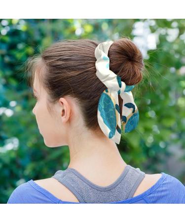 6 Pieces Bow Hair Scrunchies Rabbit Bunny Ear Scrunchies Animal Zebra Pattern Bow Bowknot Scrunchies Bobbles Elastic Hair Ties Ropes Ponytail Holder Accessories for Women Girls Color 9 - Buy Online on GoSupps.com