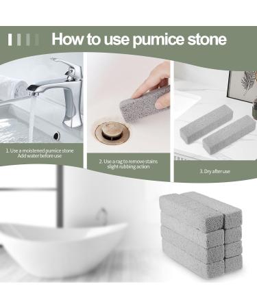 8 PCS Pumice Stone Toilet Bowl Cleaner Toilet Pumice Cleaning Stone Cleaning Limescale Remover Deposits for Kitchen Bath Pool Household Cleaning 8PCS - Buy Online on GoSupps.com