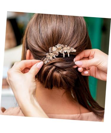 FRCOLOR Hair Comb Rhinestone Hair Pin Rhinestone Hair Clips Rhinestone Clips Bride Hair Accessories Hair Accessories for Girls Hair Side Comb Girl Hair Clips Decorate Miss Hair up Metal - Buy Online on GoSupps.com