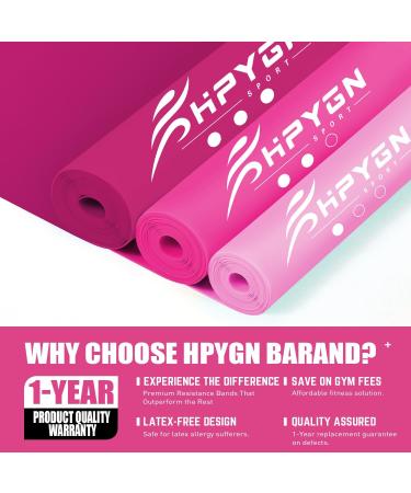 Non-Latex Resistance Bands for Strength Training & Physical Therapy - Pink 1.5m - Buy Online on GoSupps.com