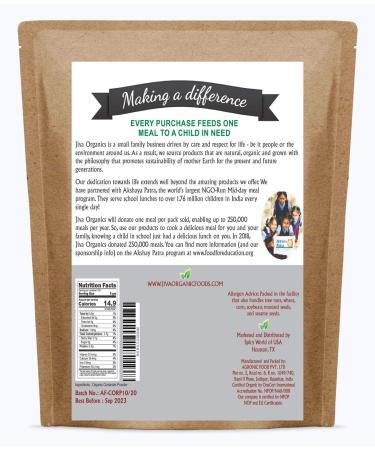 Jiva Organics Organic Ground Coriander Powder 24oz - Non-GMO Pure Dhania Seeds in Bulk Bag - Buy Online on GoSupps.com
