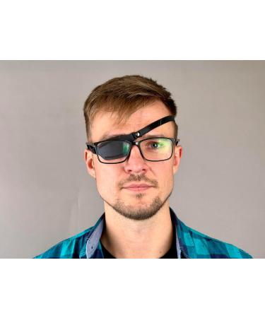 Buy Premium Leather Eye Patch for Men & Women | Slim Design for Left Eye - Stylish & Comfortable - Buy Online on GoSupps.com