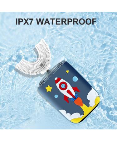 Kids U Shaped Electric Toothbrush - Cartoon Sonic 4 Brush Heads 6 Modes 360-Degree Cleaning IPX7 Waterproof (Ages 8-15 - Buy Online on GoSupps.com