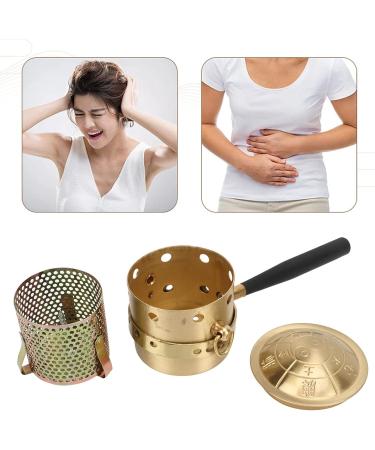 Moxibustion Cone Burner Box Set | Copper Moxa Stick Holder for Hind Leg Belly & Waist | Optimal Pain Relief & Comfort - Buy Online on GoSupps.com