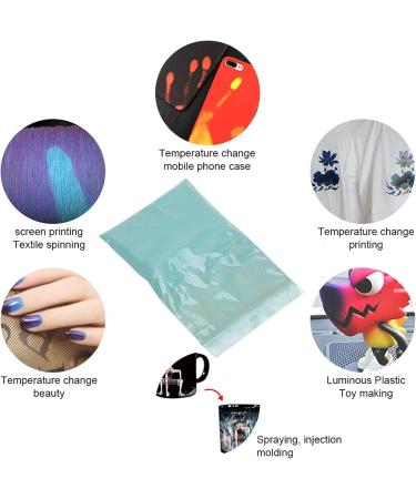 DIY Thermochromic Powder No Radioactivity Color Changing Pigment Powder for Nail Shop for Beauty Salon for Home(Bird green turns orange red Reindeer) - Buy Online on GoSupps.com