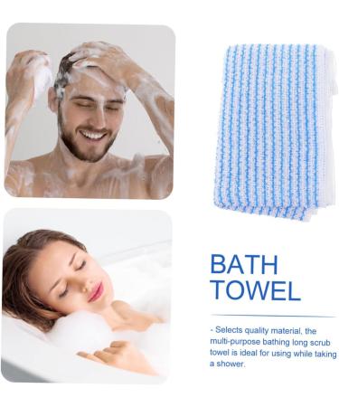 Beavorty Serviette De Bain Longue Exfoliante Pour Corps Serviette Avec Bande Exfoliante Pour Bain Pour Dos Sous La Douche - Buy Online on GoSupps.com