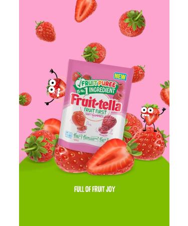 Fruittella Fruit First Strawberry & Raspberry 140 g (Pack of 7) - Buy Online on GoSupps.com