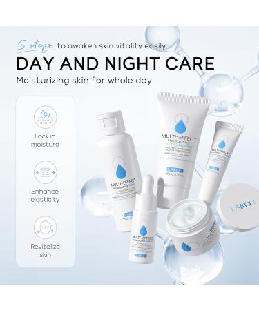 Ultimate Hyaluronic Acid Skin Care Set - Multi-Effect Moisturizing Routine for Women | Serum Cleanser Toner Eye Cream & Face Moisturizer - Buy Online on GoSupps.com