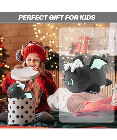 LAIBUY Cat Plush Pillow - Soft Kawaii Anime Kitten Hugging Toy for Kids - Black - Buy Online on GoSupps.com