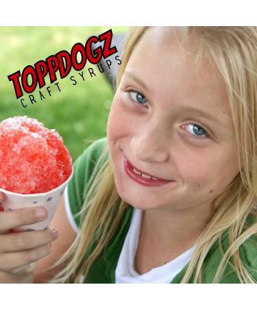 TOPPDOGZ Slush Snow Cone Syrup 1 Litre Blue Raspberry slushie slushy Blue Raspberry 1 l (Pack of 1) - Buy Online on GoSupps.com