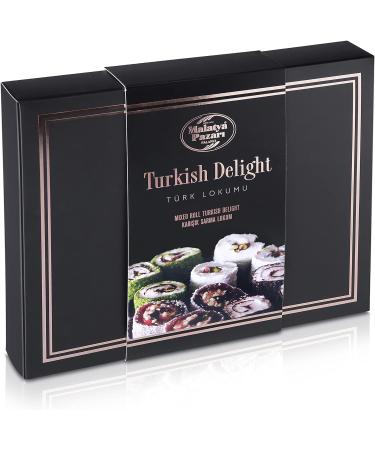 Palanci | Sweets Turkish Delight Rolled Lokum 400 gr. | Sweet hamper | Premium Lokum Since 1870 | Turkish Delight Gift Box | Vegetarian | Halal Sweets with Pistachios Chocolate Blackberry |Sweet Box - Buy Online on GoSupps.com