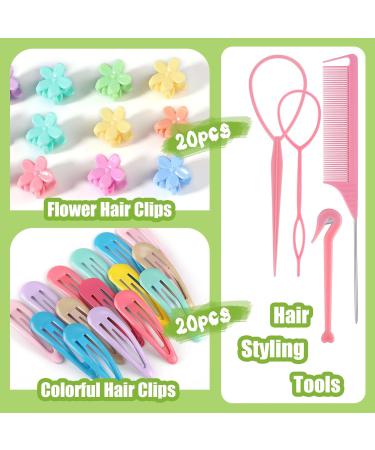 1504-Piece Small Hair Tie Set - Colorful Hair Ties & Clips for Girls' Birthday Gifts | 20 Colors & Braiding Rubber Bands - Buy Online on GoSupps.com