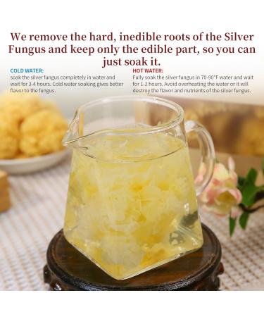 Wanhua Hall Dried White Fungus Snow Mushroom - 3.5oz (100g) | No Additives | Premium Quality - International Shipping Available - Buy Online on GoSupps.com