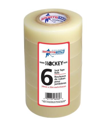 SportsTape Hockey Tape Multipack Transparent 6 Rolls