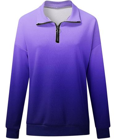 Christmas Women's Color Block Sweatshirt - Purple X-Large | Long Sleeve Crewneck Sweater - Buy Online on GoSupps.com