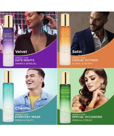 Opulence Perfume Gift Set (Silk x Velvet x Satin x Chenille) | Birthday Gifts | Long Lasting Luxury Perfume Travel Combo Pack 25x4ml | for Men & Women - Buy Online on GoSupps.com