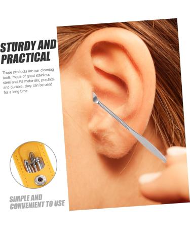 6 Sets Ear Wax Removal Tool Kit - Stainless Earpick & Ear Massager for Gentle Ear Wax Cleaning - Buy Online on GoSupps.com