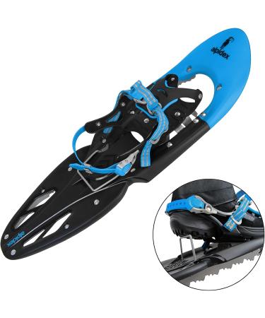 ALPIDEX 29 INCH Snowshoes for Sizes 38-46 - Climbing Aid Optional Poles & Carrying Bag - Up to 140 kg - Blue - Buy Online on GoSupps.com