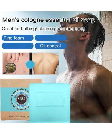 Men's Cologne Essential Oil Soap | Pheromone Bar Soap | Cologne Scented Body Wash for Natural Skin Care - Buy Online on GoSupps.com
