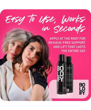 Boldify Spray Root Booster - Volumizing Mousse for Fine Hair | Root Lifter & Texture Spray Styling Products - 8oz - Buy Online on GoSupps.com