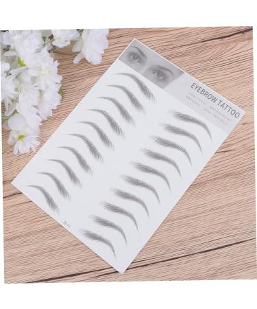 POPETPOP 6 Pcs 3d Eyebrow Stickers Eye Brow Shaping Kit Hair Like Eyebrows Eyebrow Trimming Shaper Miss 1 count (Pack of 1) Blackx3pcs - Buy Online on GoSupps.com