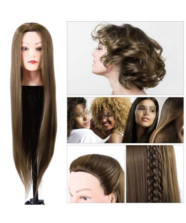 Anggrek Long Hair Synthetic Fiber Training Head - Ideal for Hairdressers & Cosmetology | Shop Window Doll Head for Styling Practice - Buy Online on GoSupps.com