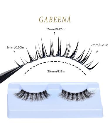 Buy Gabeena Self-Adhesive False Eyelashes - Waterproof Reusable Handmade for Dramatic Eyes | International Shipping - Buy Online on GoSupps.com