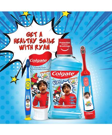Colgate Kids Toothbrush with Extra Soft Bristles - Ryan's World (Ages 5+), Pack of 4 - Buy Online on GoSupps.com