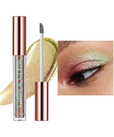 Liquid Eyeshadow | Eyeshadow | Liquid Eyeshadow Multi-Dimensional Long-Lasting Holographic Multichrome Eyeshadows 03# - Buy Online on GoSupps.com