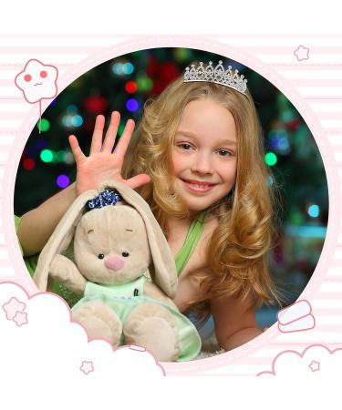 Girls Princess Tiara Crown Set - 8 Pieces Rhinestone Headbands for Wedding and Birthday Parties - Buy Online on GoSupps.com