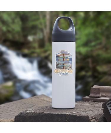 Seaside Oregon Destination Signpost Die Cut Sticker - Waterproof Vinyl Decal 1-3 inches for Cars, Water Bottles, Laptops, Coolers - Buy Online on GoSupps.com