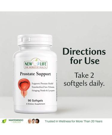 New Life Prostate Support Prostate Health Saw Palmetto 90 Softgels 90 Capsules - Buy Online on GoSupps.com