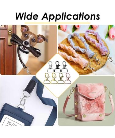 Swivel Clasp Hooks  Anezus 80Pcs Key Chain Clip Hooks  D Ring Clip Lanyard Hardware for Keychain Making  Lanyard Making  Purse Hardware  DIY Craft (3/4 Inside Width) Multicolors 3/4 inch - Buy Online on GoSupps.com